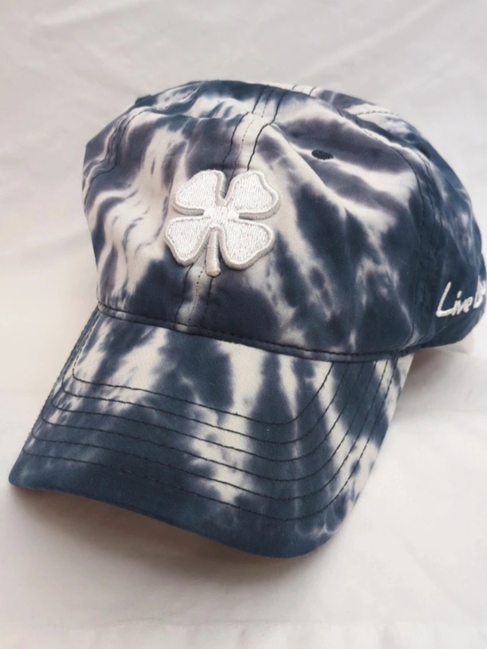 Tie-Dye Clover Baseball Cap - Blue